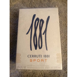 Cerruti 1881 Sport Pour Homme Eau de Toilette Spray 3.4 oz-100 ml New & Sealed